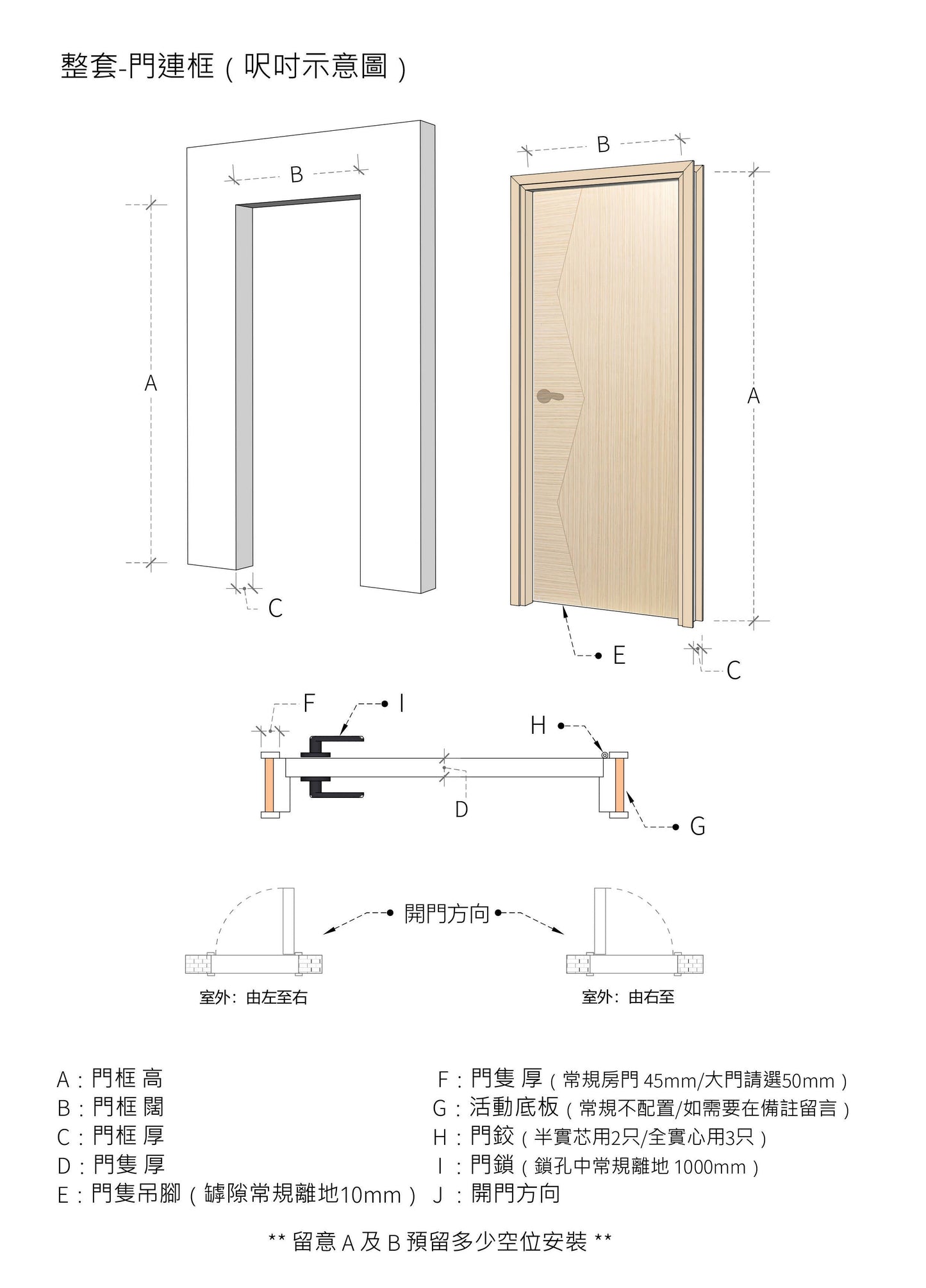簡約款木門 B-LV277 鴻圖80建材倉