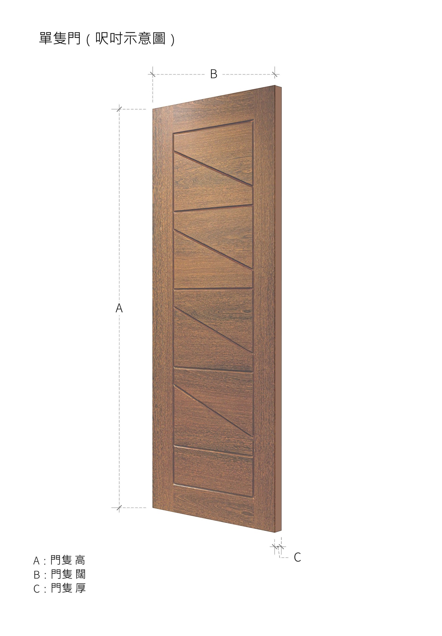 鑼坑系列木門 B-LV400 鴻圖80建材倉