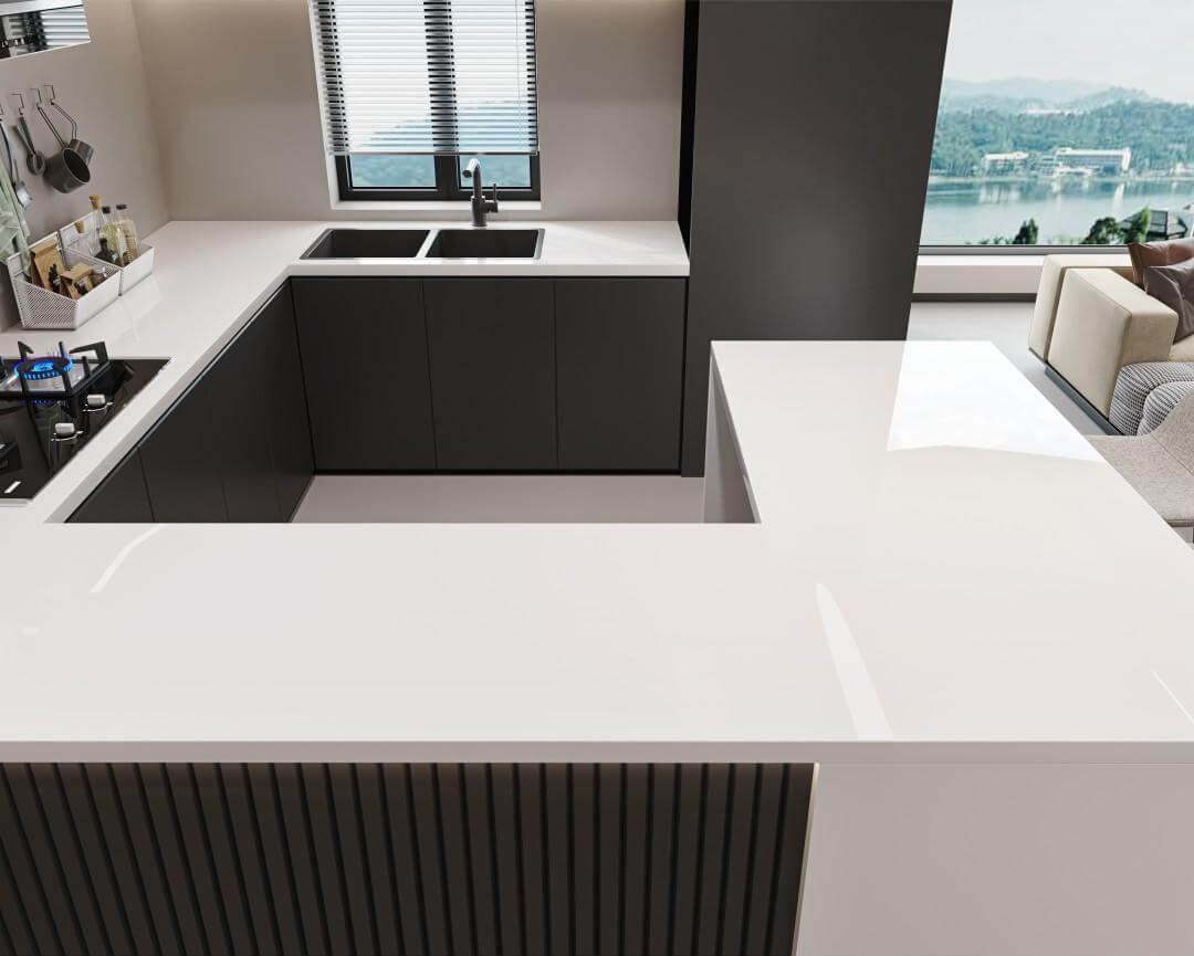 純白 亮面 1200x2700mm岩板 12S127900A