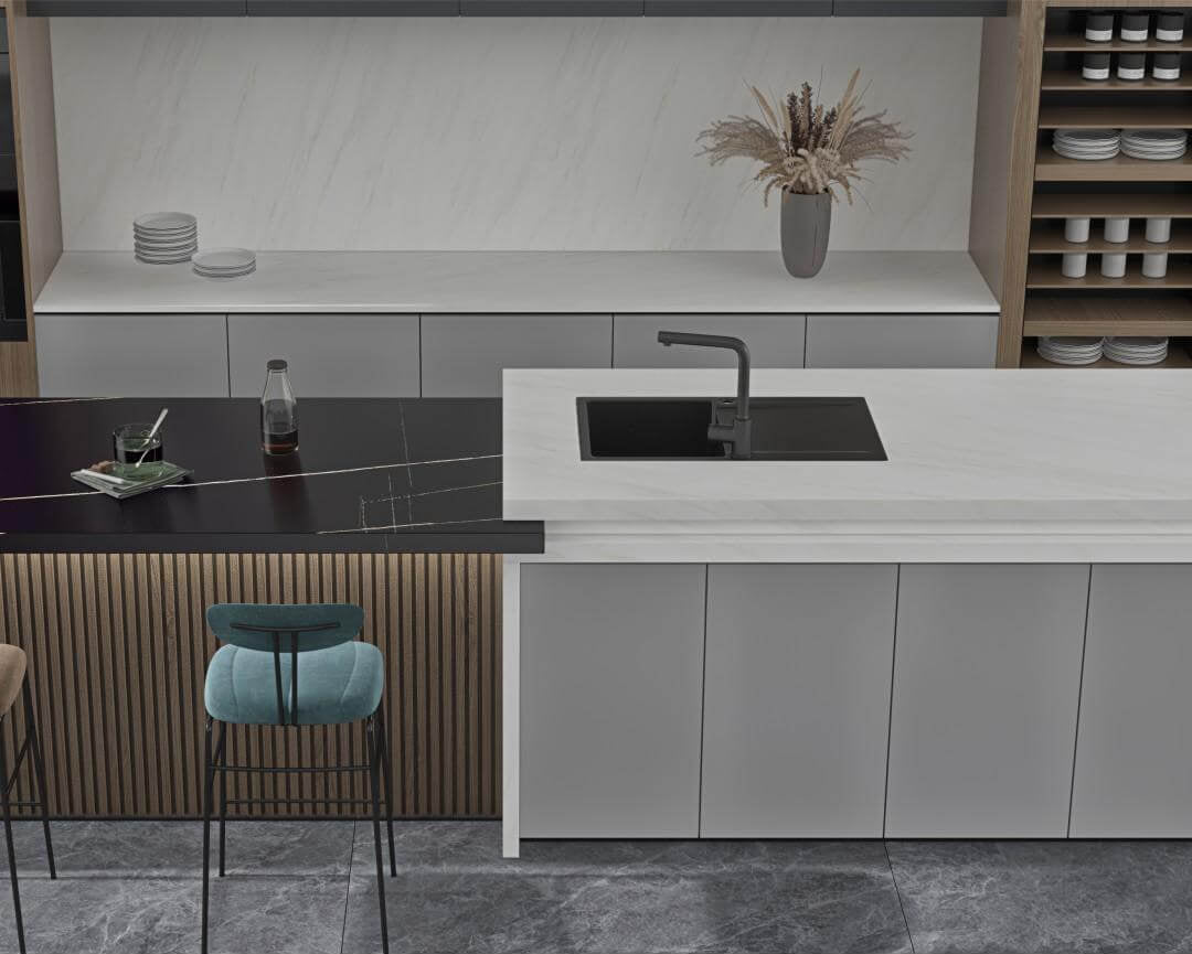 新雅士白 亮面 1200x2700mm 岩板 12Y127808A