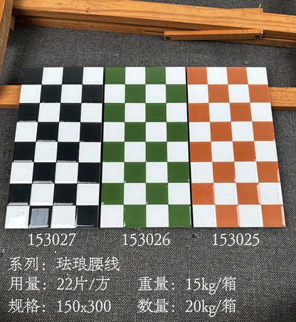 FY-153025 琺琅腰線-花磚 鴻圖80建材城