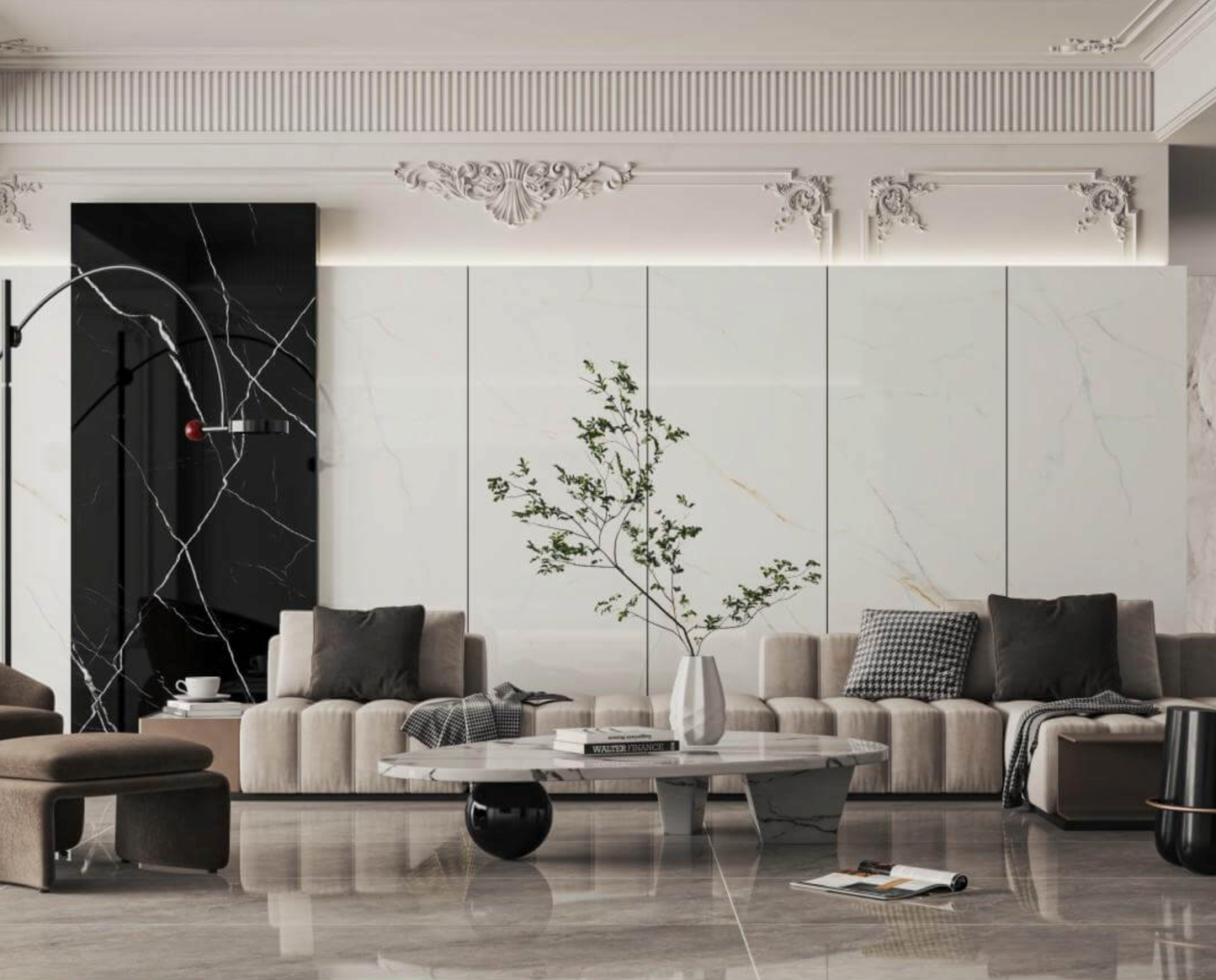 金絲白 800x2600mm 岩板 9S826558A