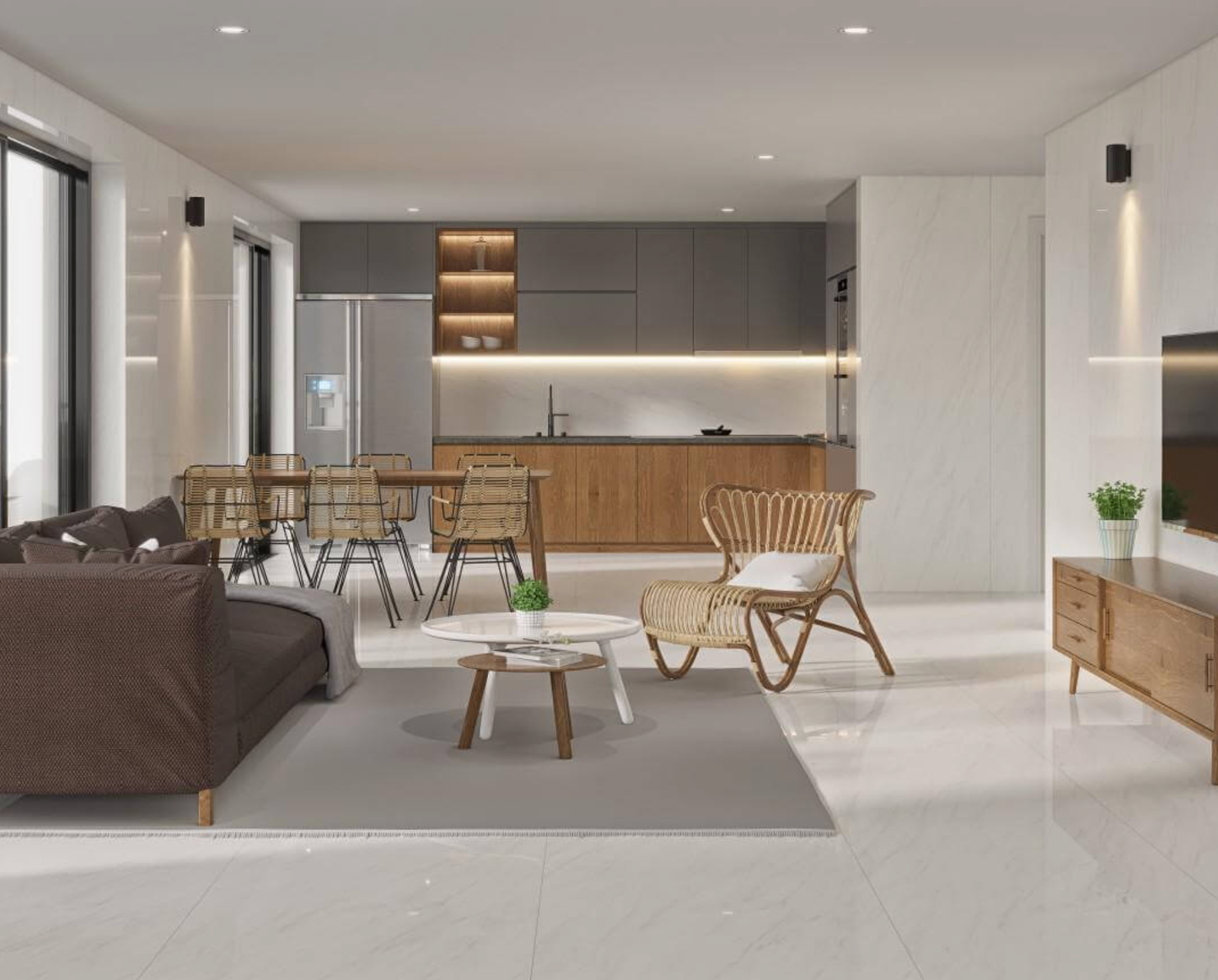 雅士白淺紋 800x2600mm 岩板 9S826F09A