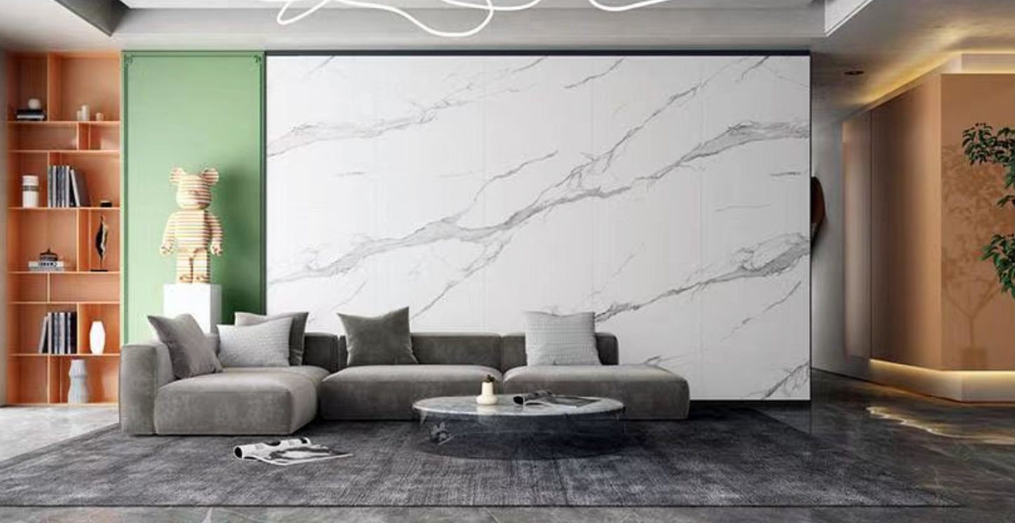 阿爾卑斯白 啞面 800x2600mm 岩板 8269W15Y