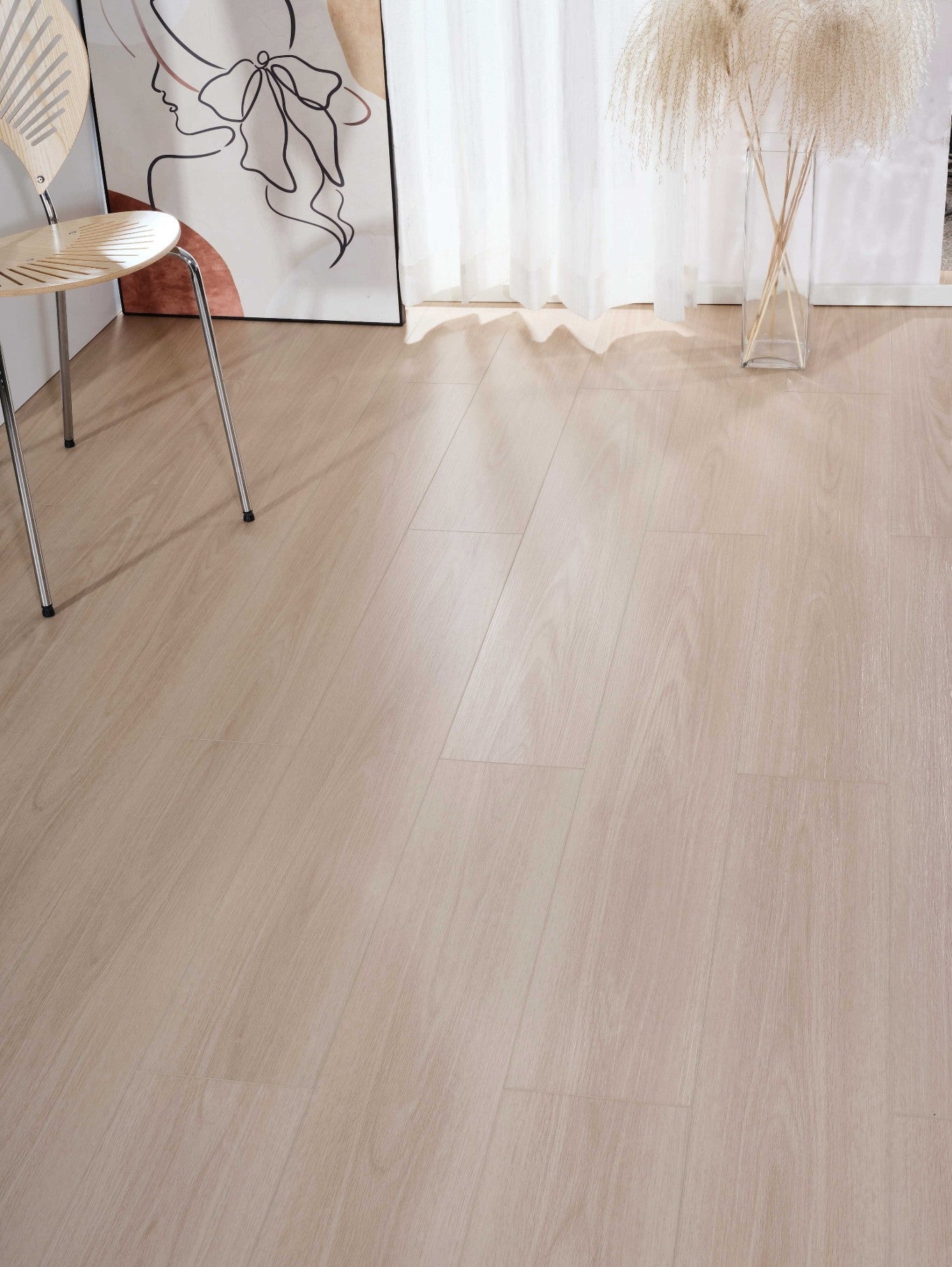 Karten 6.5mm  spc石塑地板-橡木白(6510) Karten