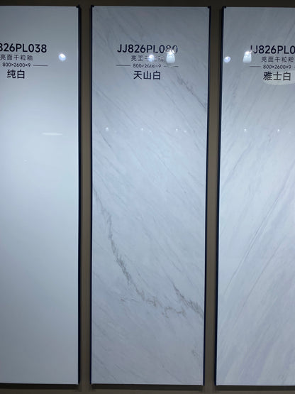 天山白-亮面 （JJ826PL080） 鴻圖80建材城