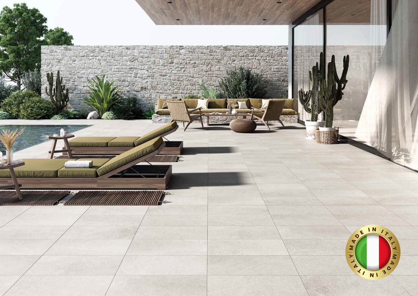 ALFALUX - Pietre Pure 白色石紋磚 595mm X 595mm