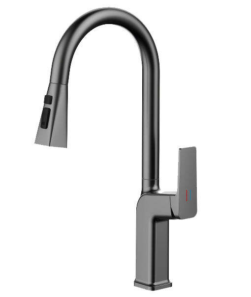 Voda 光面抽拉式廚房龍頭-8612Q 鴻圖80建材城