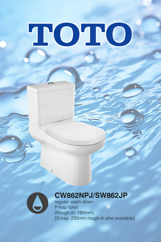 TOTO CW862 直沖式自由咀座廁