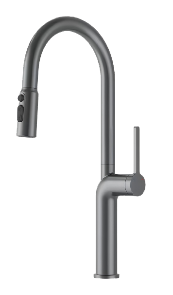 Voda 槍灰色抽拉式菜盆龍頭-8642Q 鴻圖80建材城