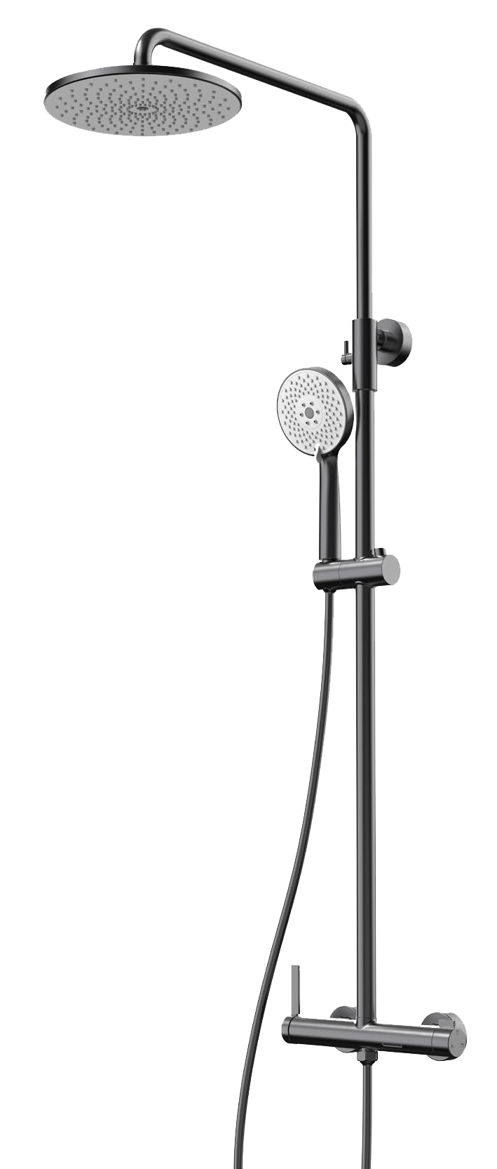 Voda 槍灰色花灑套裝-8676Q 鴻圖80建材城