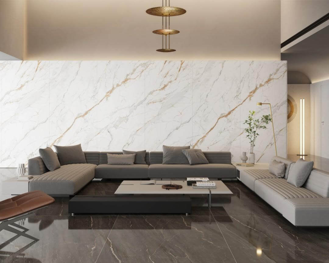 卡拉拉金 亮面 1200x2700mm岩板 9S1227LT002A