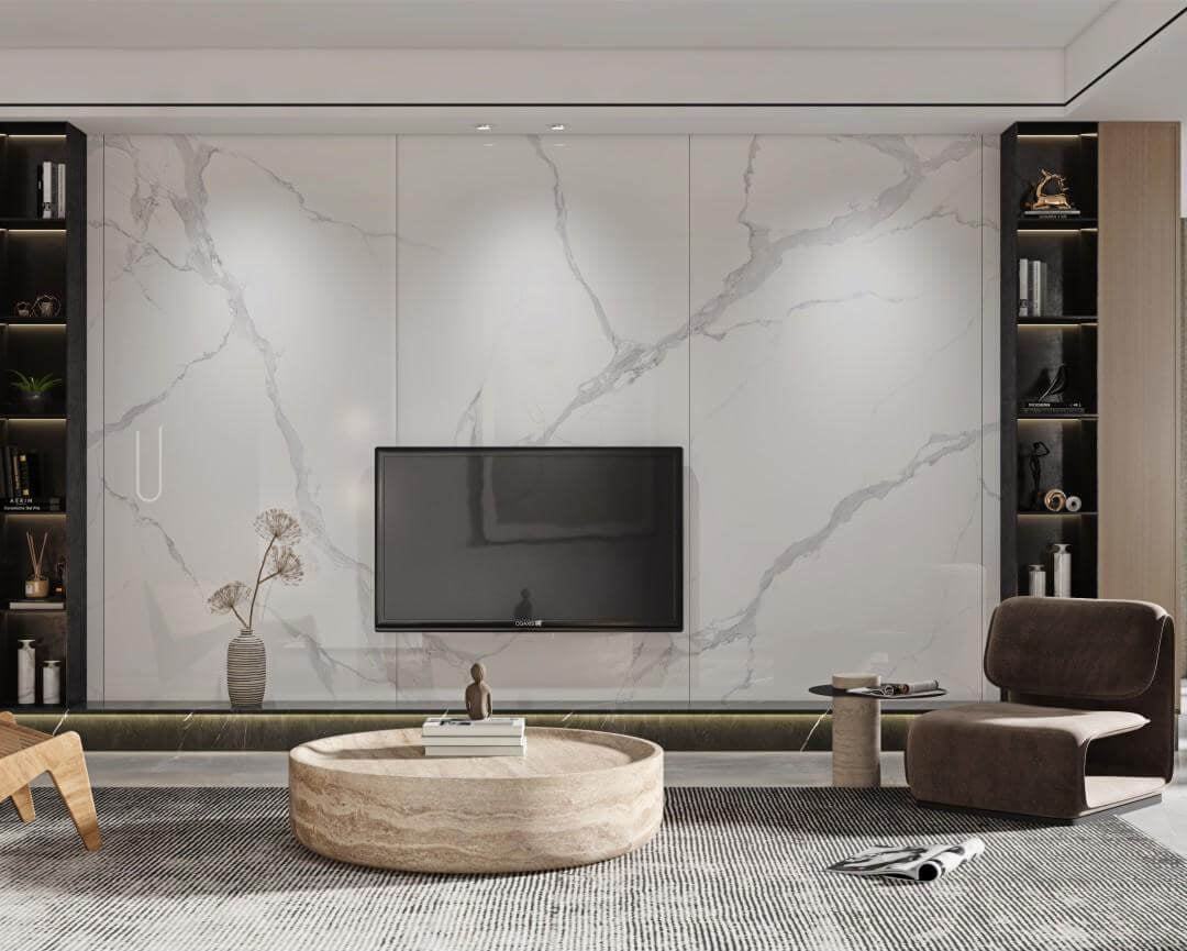 冰川魚肚白 亮面 1200x2700mm岩板 9S1227LT008A