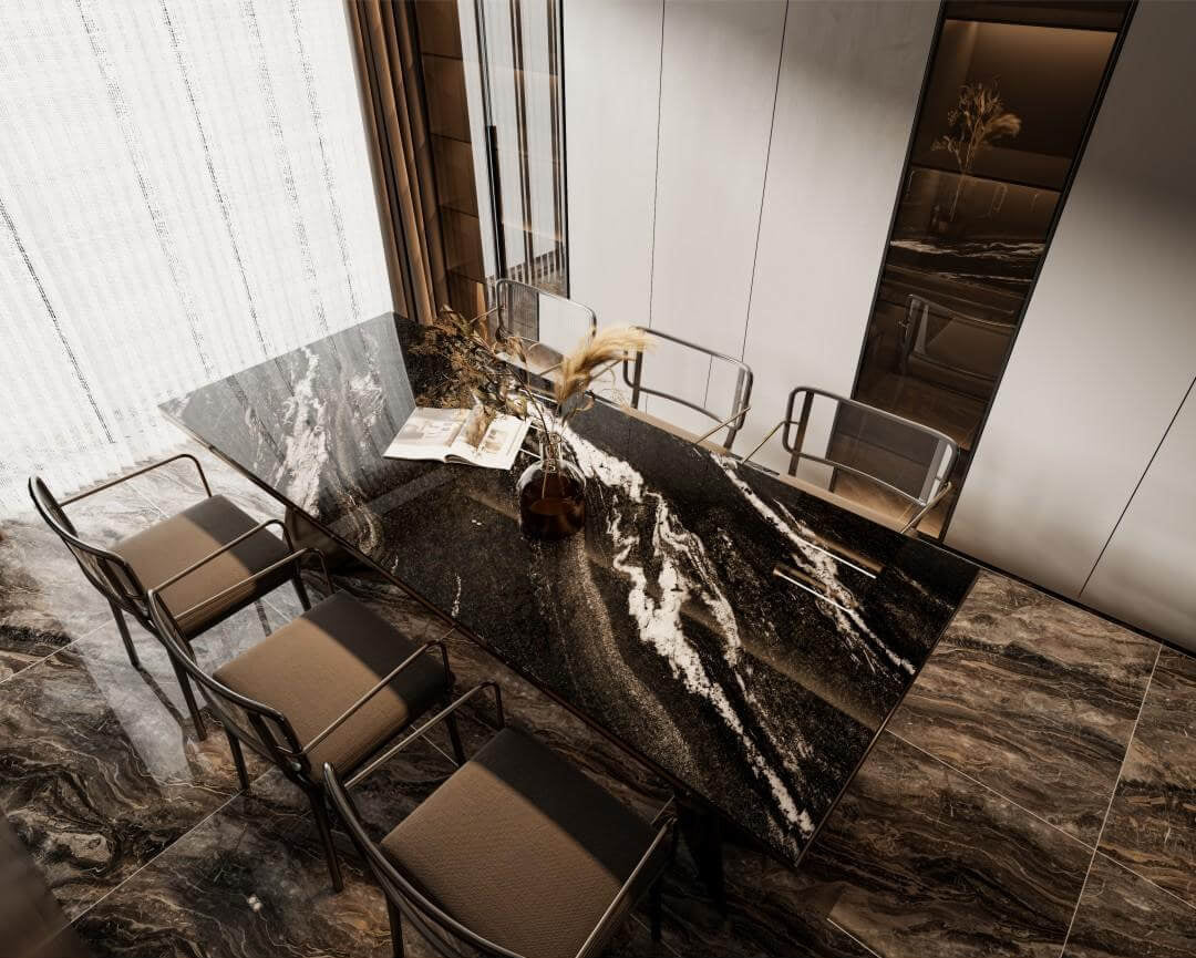 幻月黑 亮面 2400x1200mm 岩板 9S124289DH