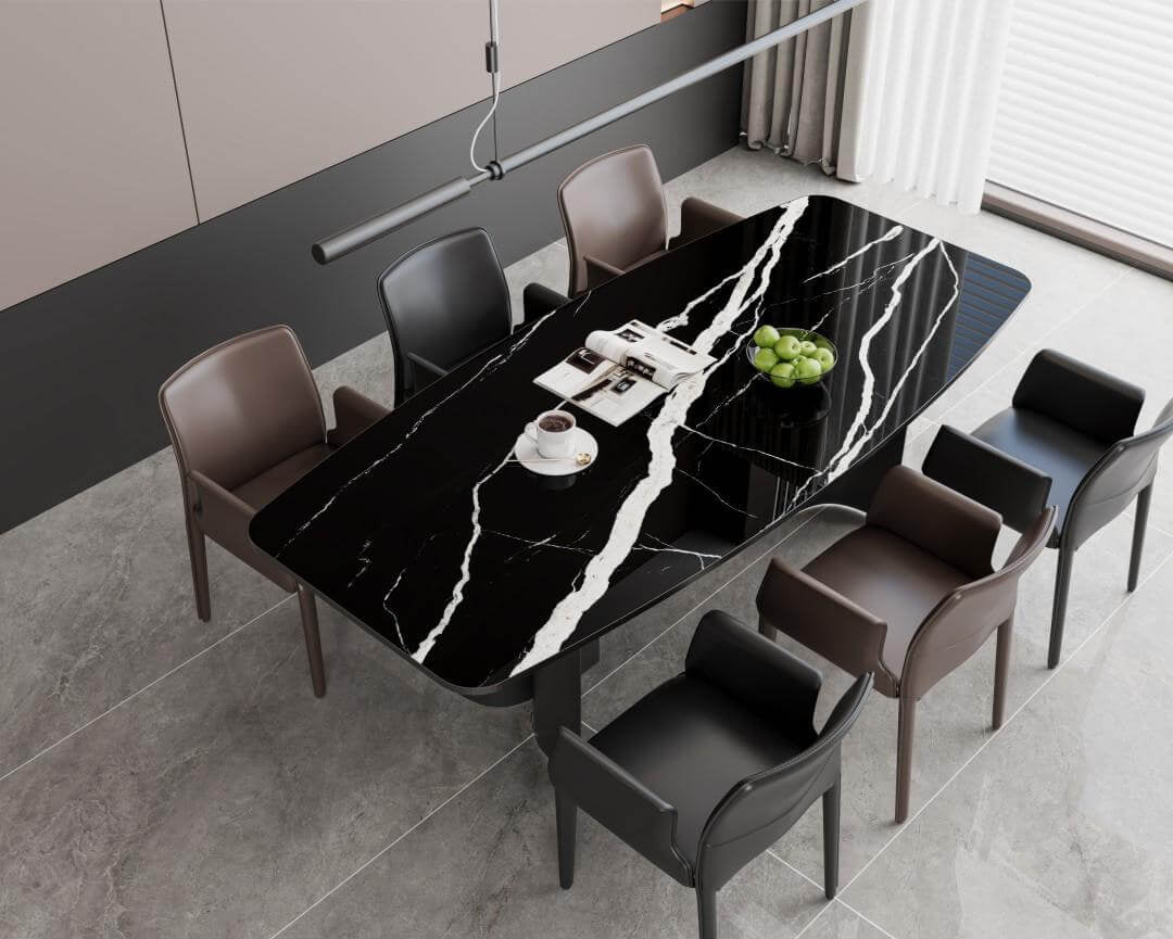 化石黑 亮面 2400x1200mm 岩板 9S124290DH