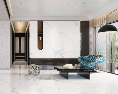 希臘白 亮面 2400x1200mm岩板 9S124F06A