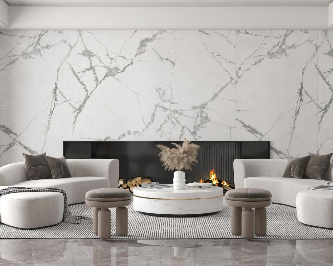 寒江雪 亮面 2400x1200mm 岩板 9Y1224LT301A