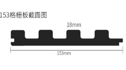 153x18實心四格柵 3米