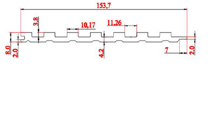 150x8實心七格柵 3米