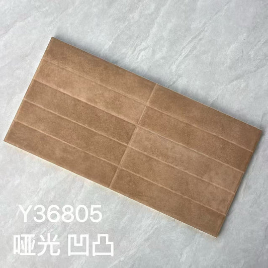 300*600MM立體條紋瓷磚-Y36805 鴻圖80建材城
